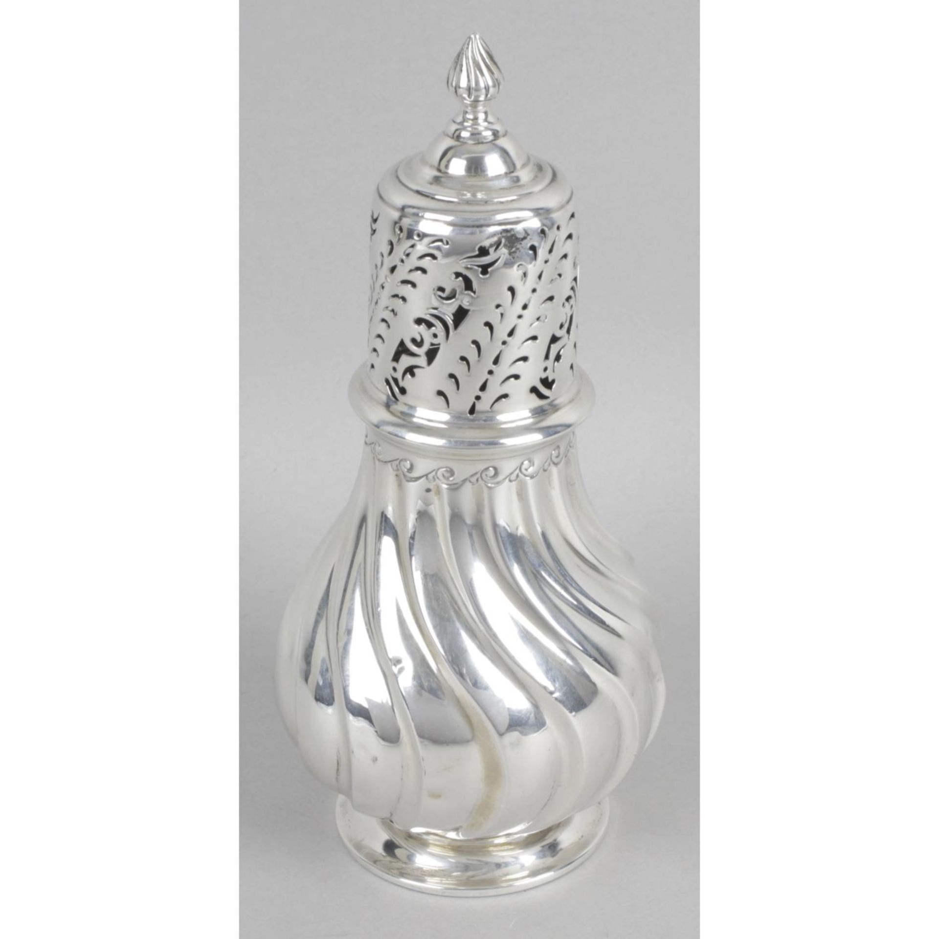 A Victorian silver sugar caster,