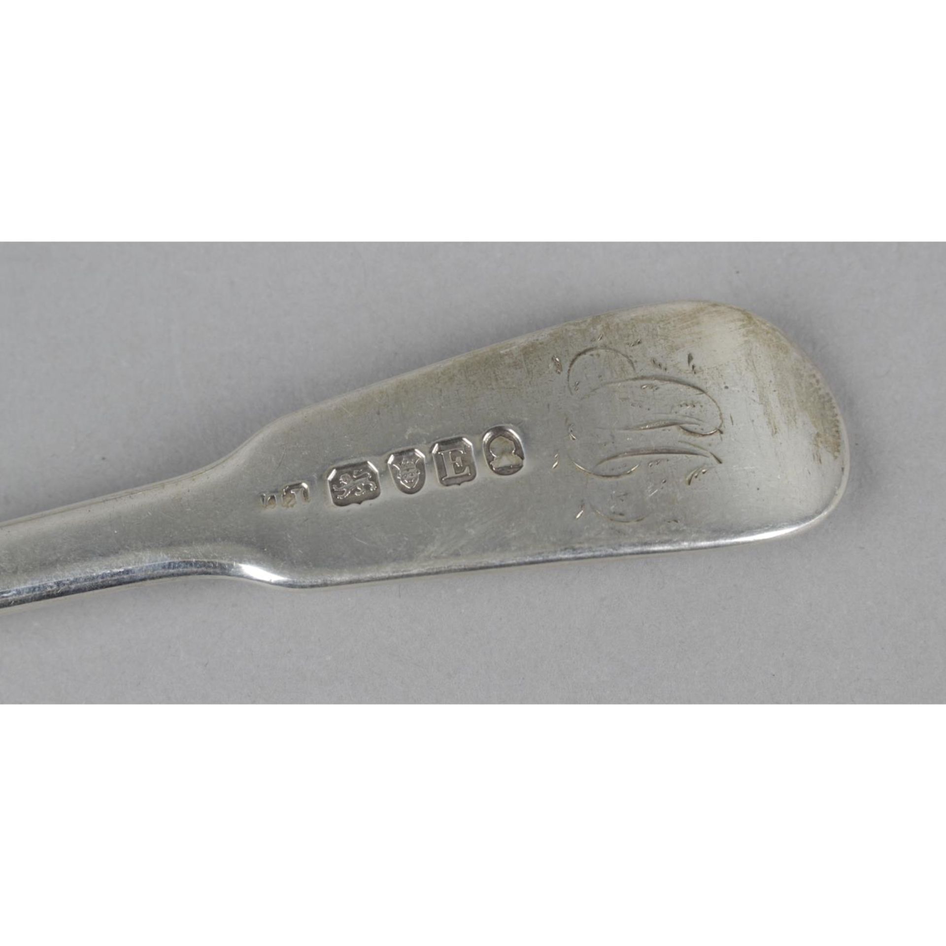 A selection of Fiddle pattern silver spoons, - Image 4 of 4