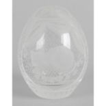 A modern crystal glass paperweight by Fabergé,