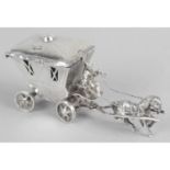 An early 20th century silver import novelty box,