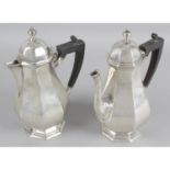 A 1920's silver coffee pot,