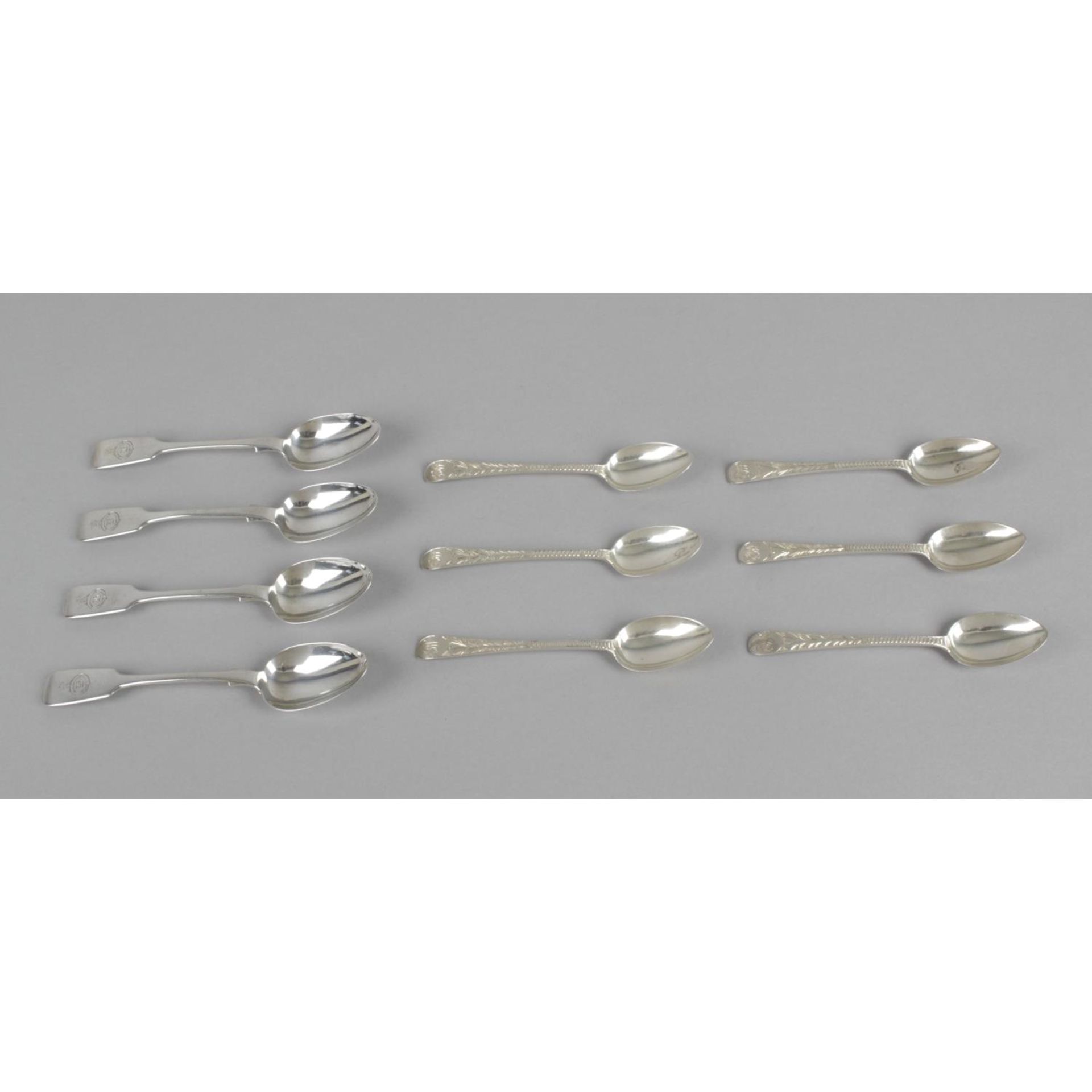 A selection of Scottish silver spoons and forks, - Bild 3 aus 6