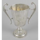 A 1930's silver twin-handled trophy,