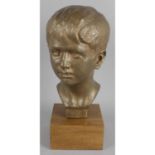 Charles d'Orville Pilkington Jackson (1887-1973) - a bronze portrait bust modelled as the artist's