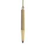 A 1960s 9ct gold pencil,