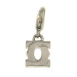 A charm, with double 'C' motif, by Cartier.Signed Cartier, EB6726.