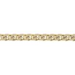 A 9ct gold curb-link bracelet.Import marks for 9ct gold, partially indistinct.