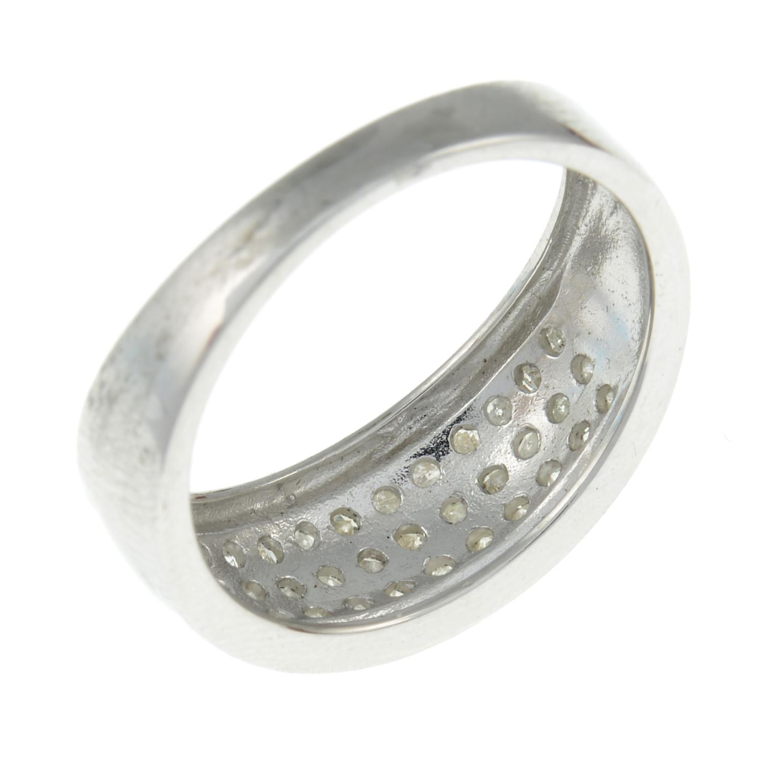A 9ct gold dress ring.Total diamond weight 0.50ct, stamped to band. - Image 3 of 3