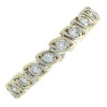 A diamond full eternity ring.Estimated total diamond weight 0.80ct.