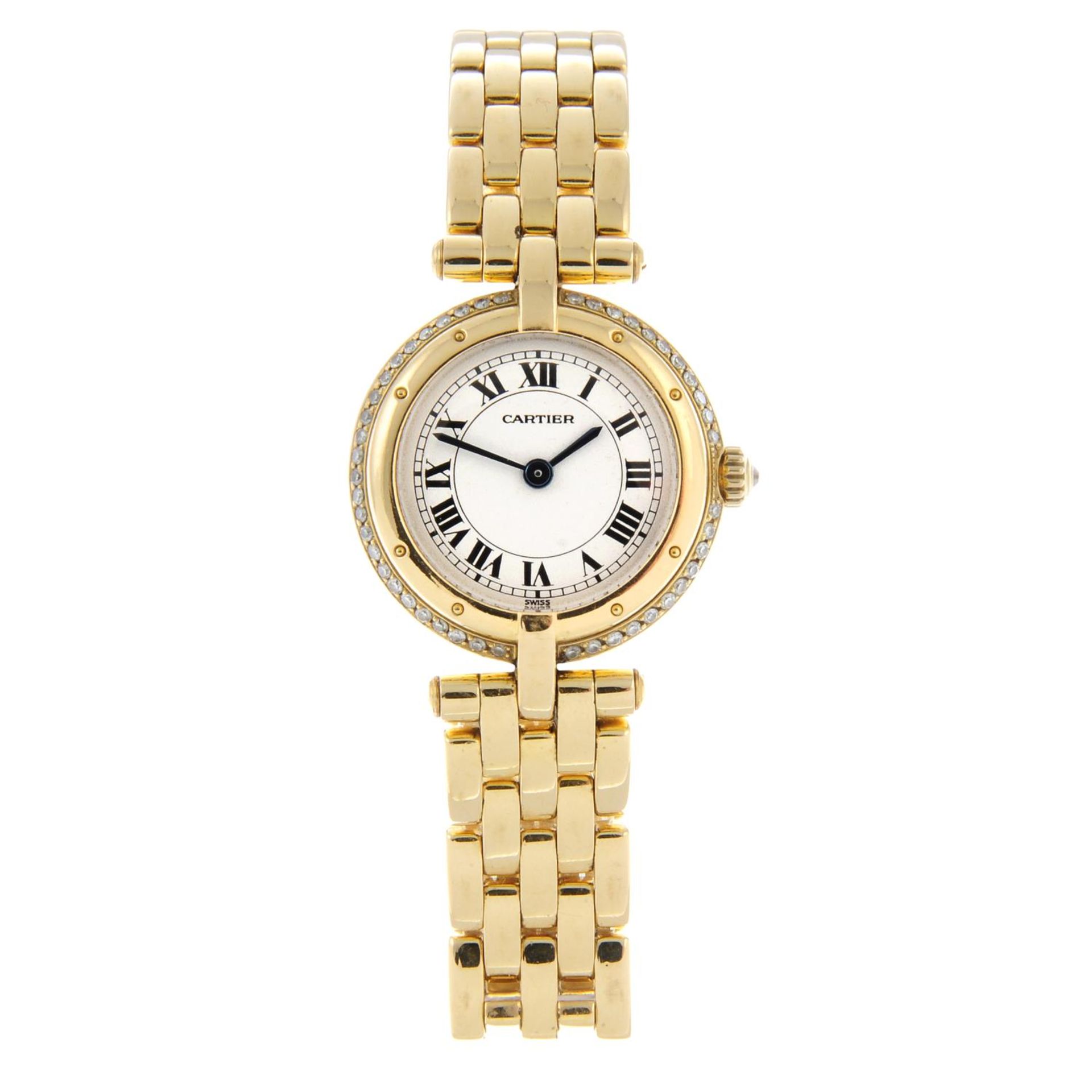 CARTIER - a lady's Panthère Vendome bracelet watch.