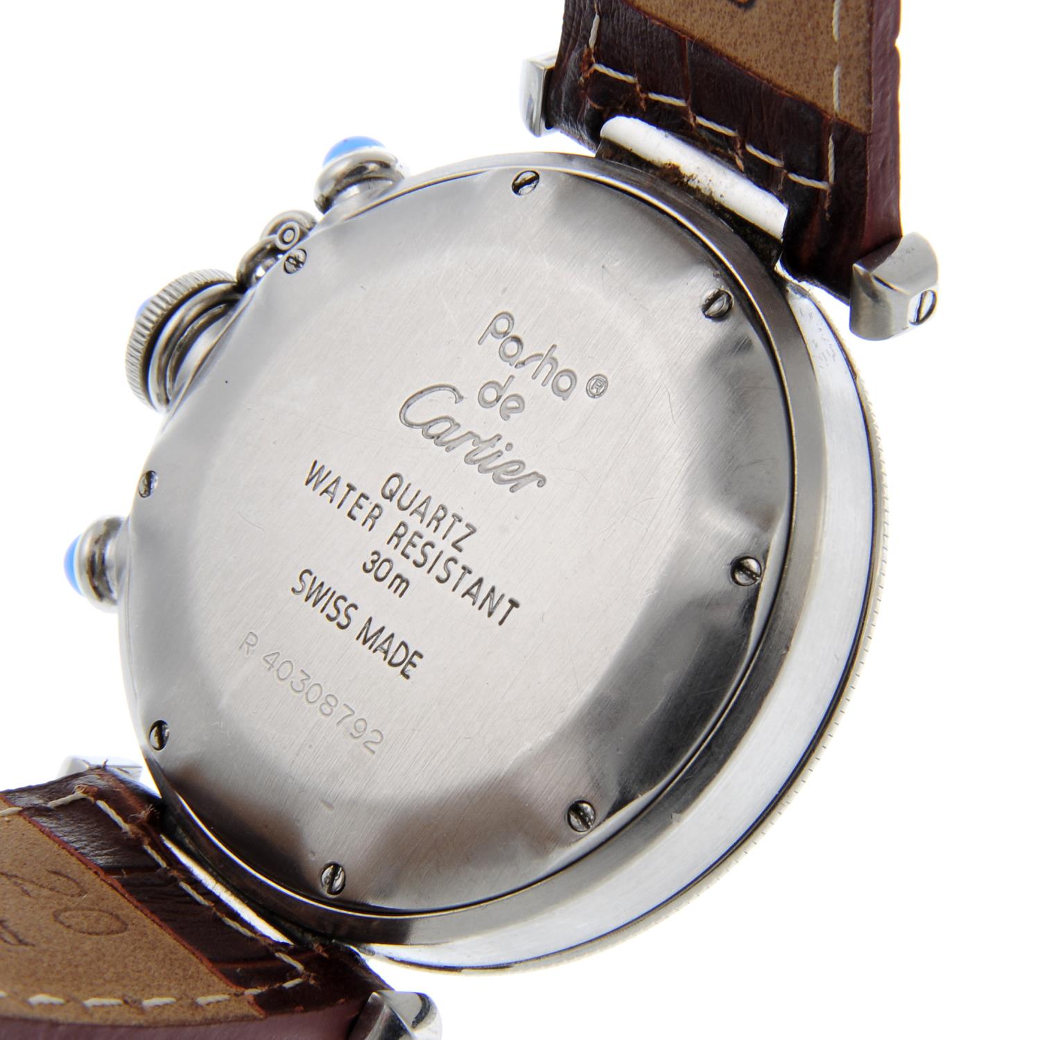 CARTIER - a gentleman's Pasha chronograph wrist watch. - Image 4 of 5