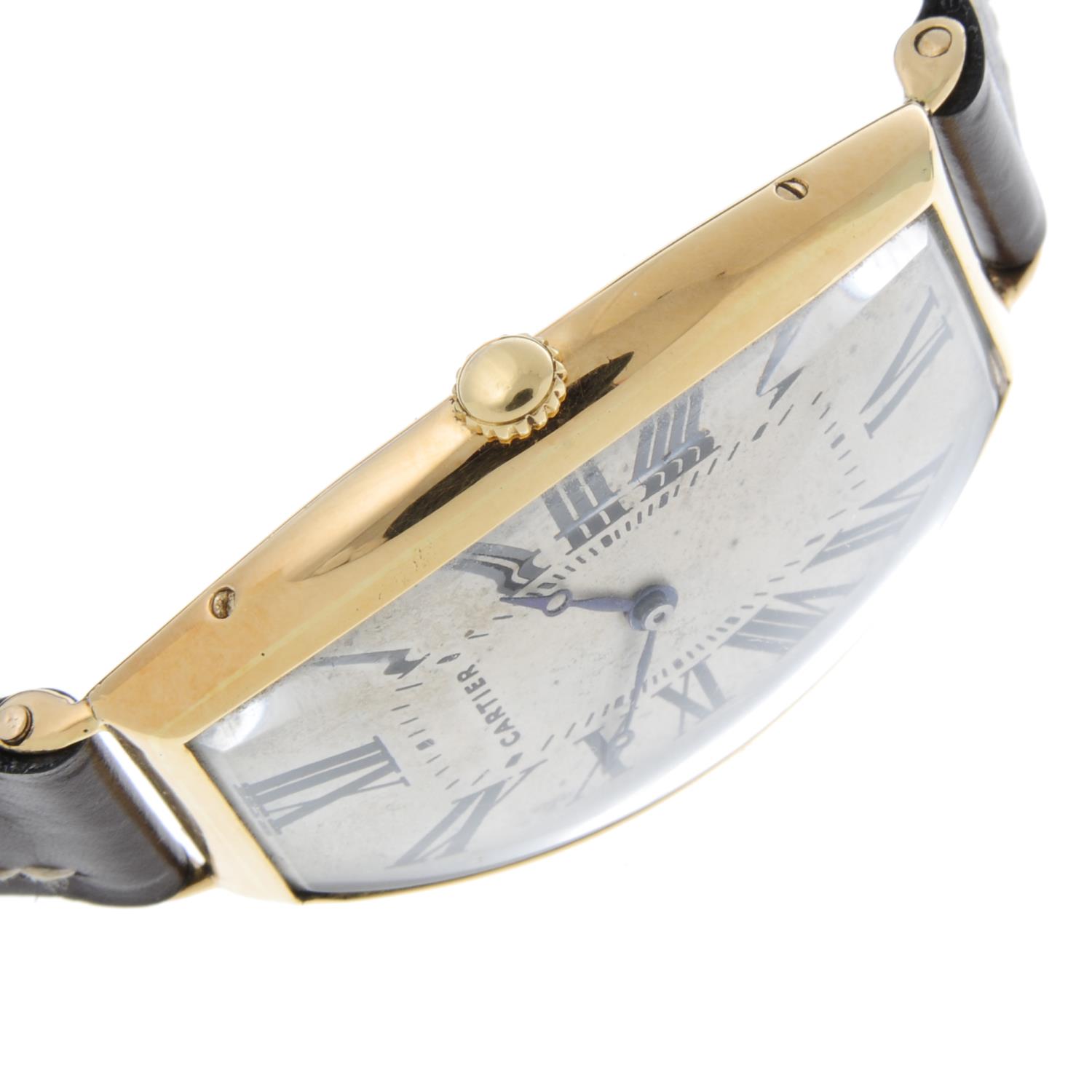 CARTIER - an early Tonneau Curvex wrist watch. - Image 6 of 13