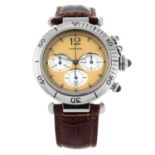 CARTIER - a gentleman's Pasha chronograph wrist watch.