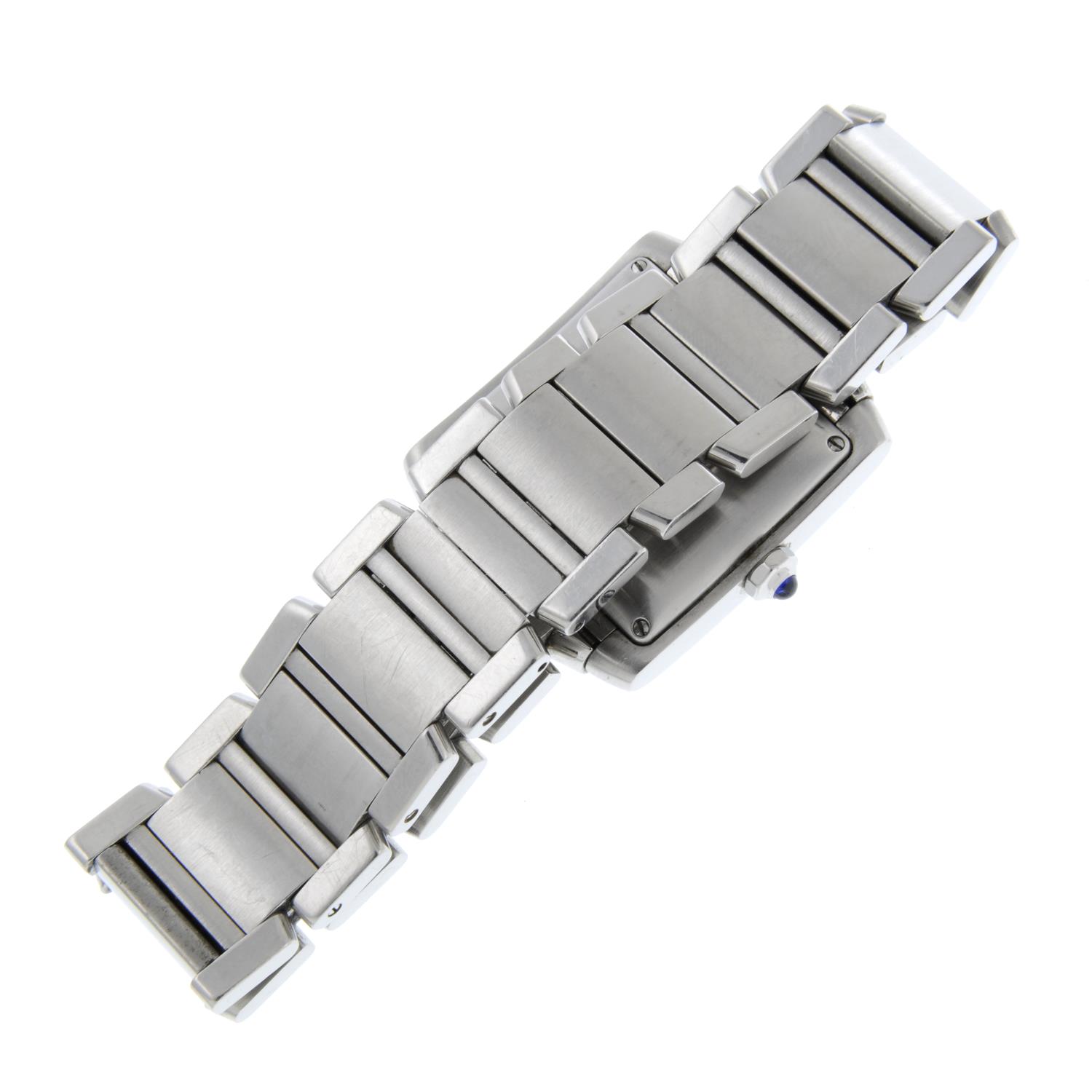 CARTIER - a gentleman's Tank Francaise bracelet watch. - Image 2 of 5