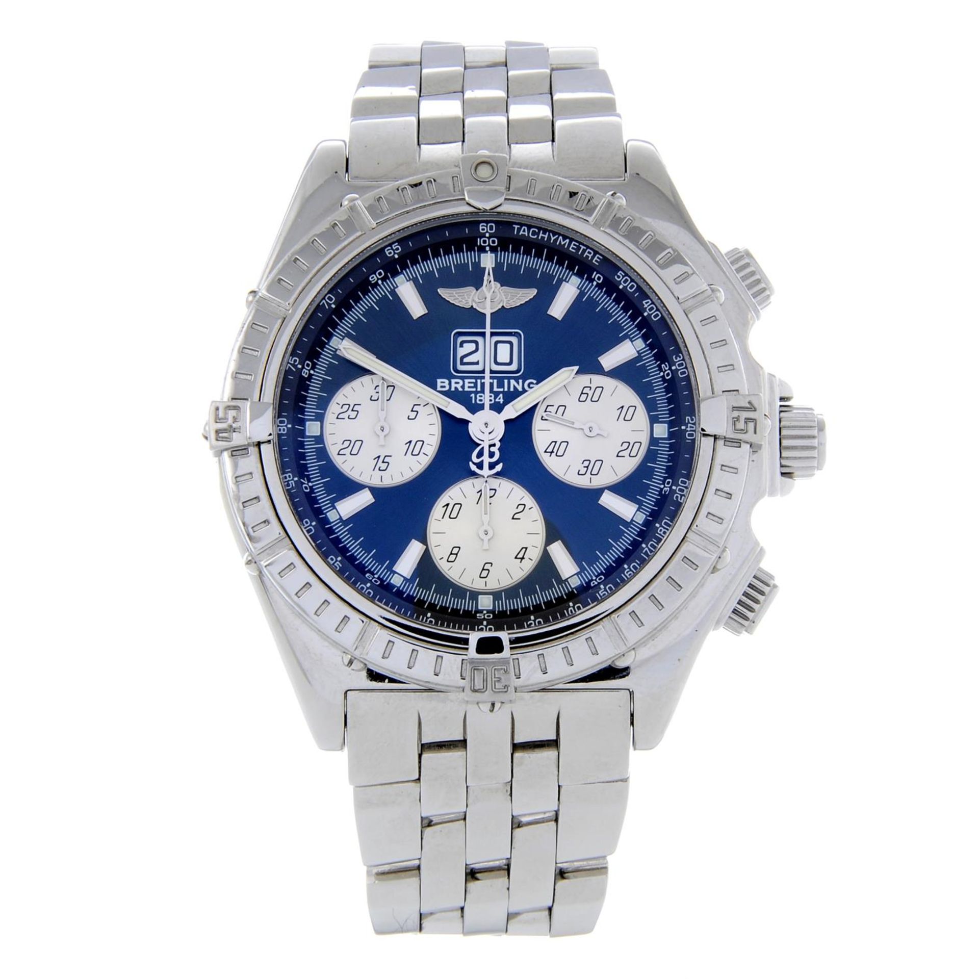 BREITLING - a gentleman's Windrider Crosswind Special chronograph bracelet watch.