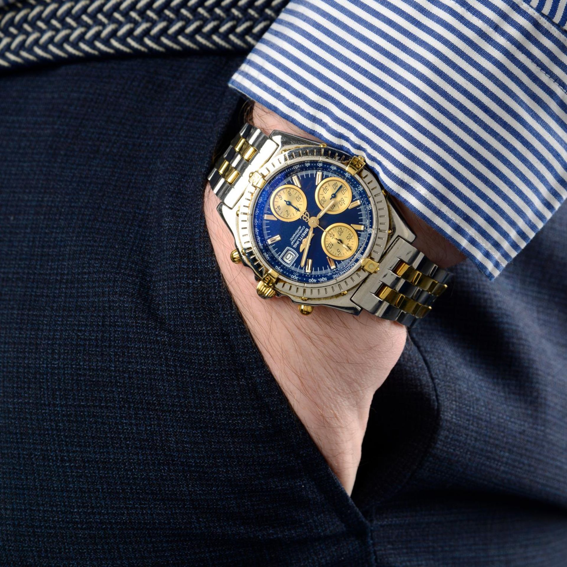 BREITLING - a gentleman's Chronomat Vitesse chronograph bracelet watch. - Image 6 of 6