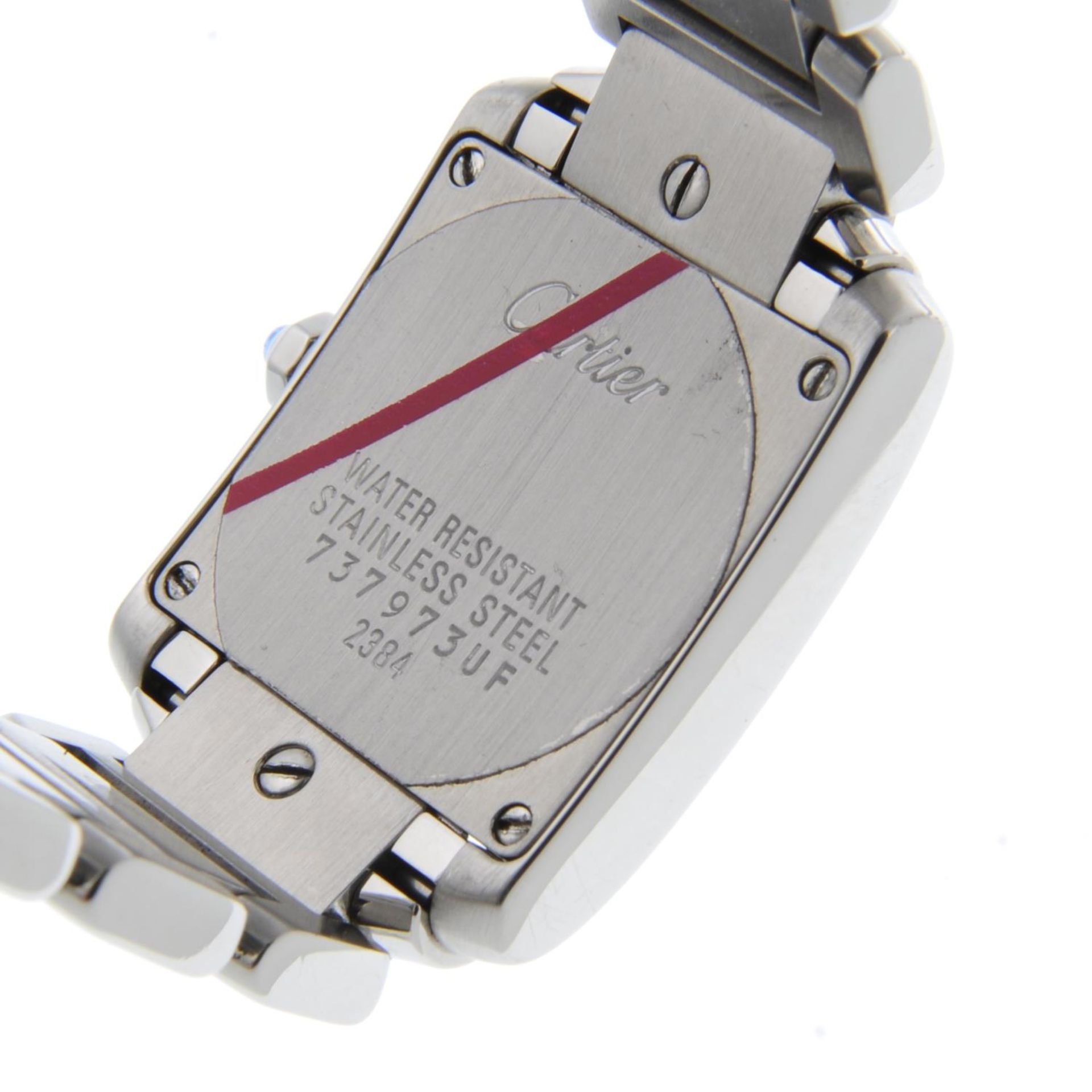 CARTIER - a lady's Tank Francaise bracelet watch. - Bild 5 aus 6