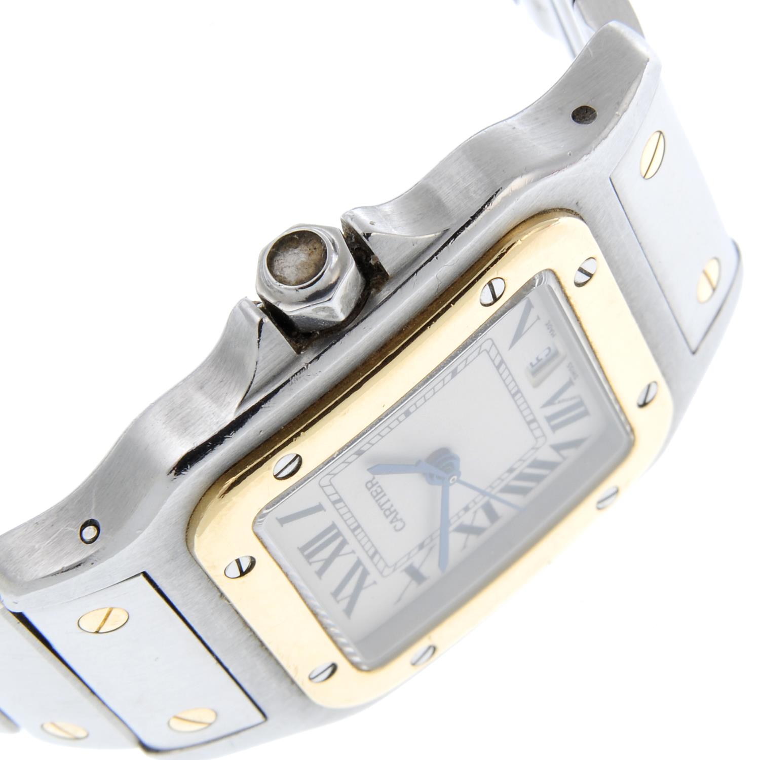 CARTIER - a mid-size Santos bracelet watch. - Image 4 of 6