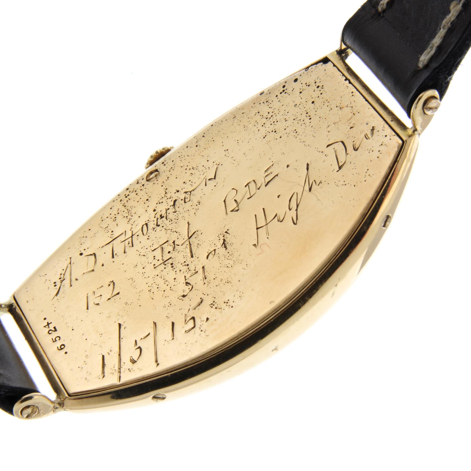 CARTIER - an early Tonneau Curvex wrist watch. - Image 7 of 13