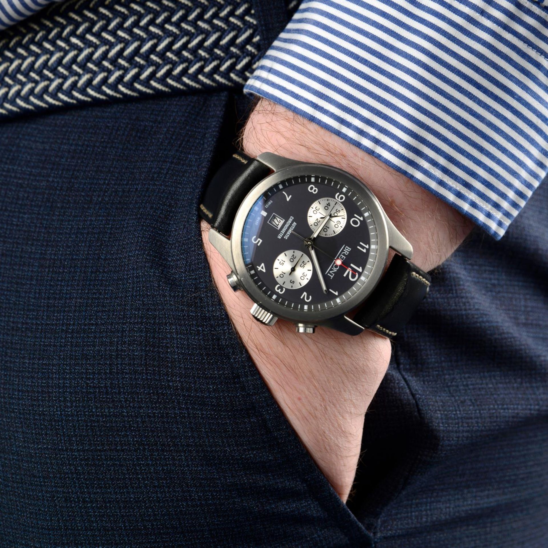 BREMONT - a gentleman's ALT1-C Anthracite chronograph wrist watch. - Image 6 of 6