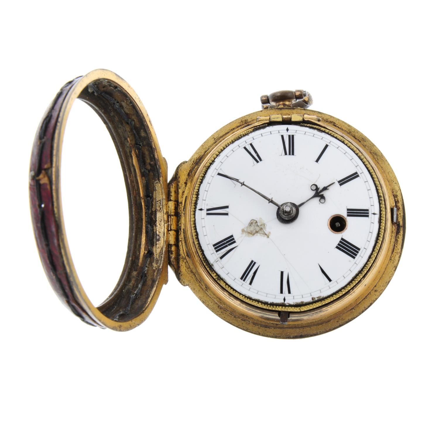 An early 18th century open face pocket watch by Thomas Tompion & Edward Banger, London. - Image 3 of 6