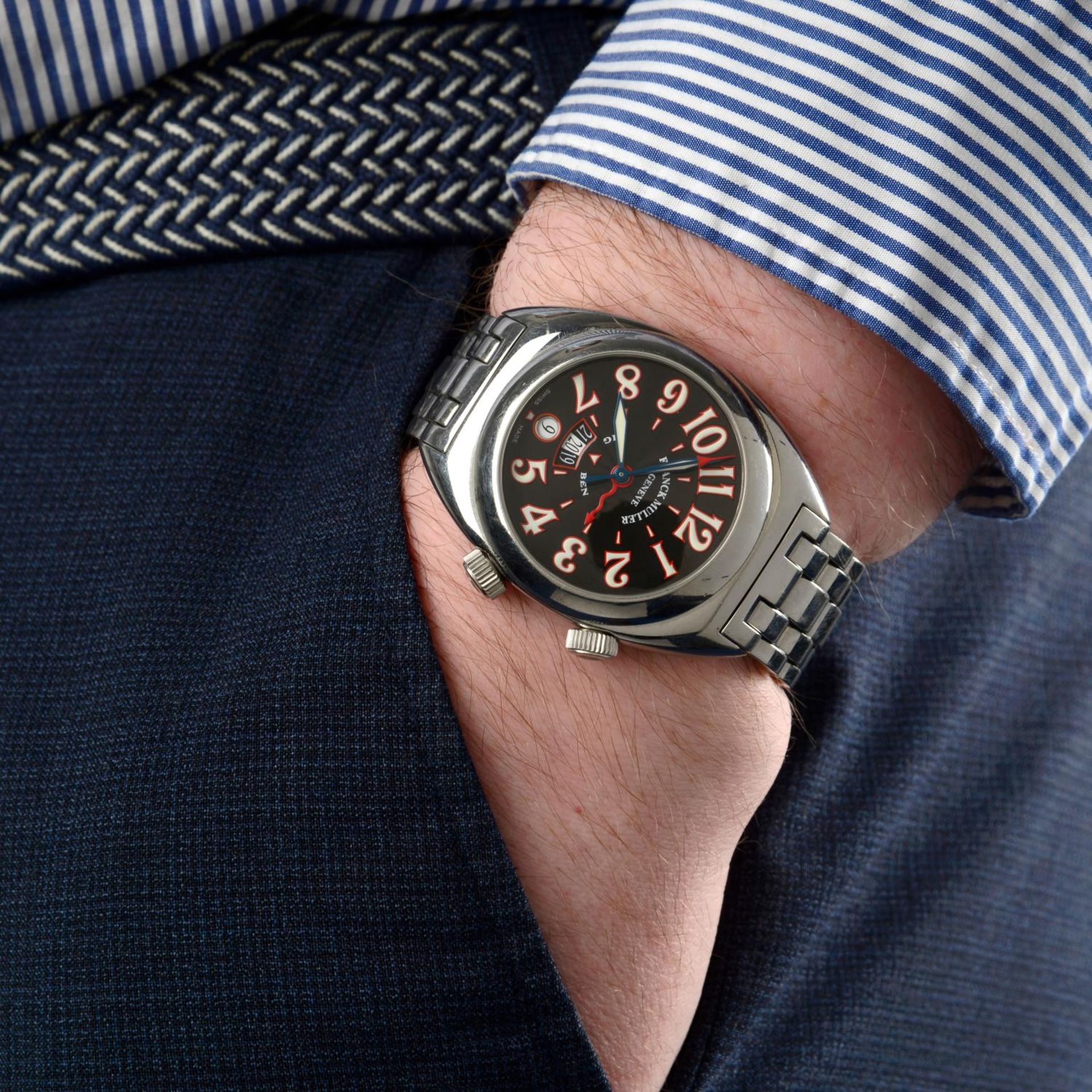 FRANCK MULLER - a gentleman's 2000 Big Ben bracelet watch. - Bild 6 aus 6