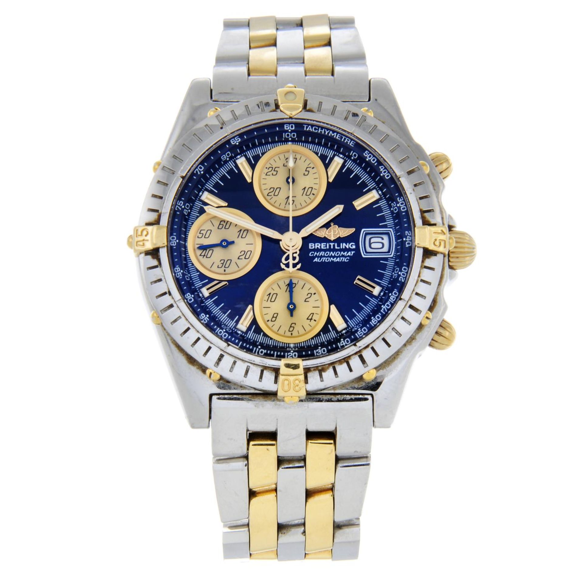 BREITLING - a gentleman's Chronomat Vitesse chronograph bracelet watch.