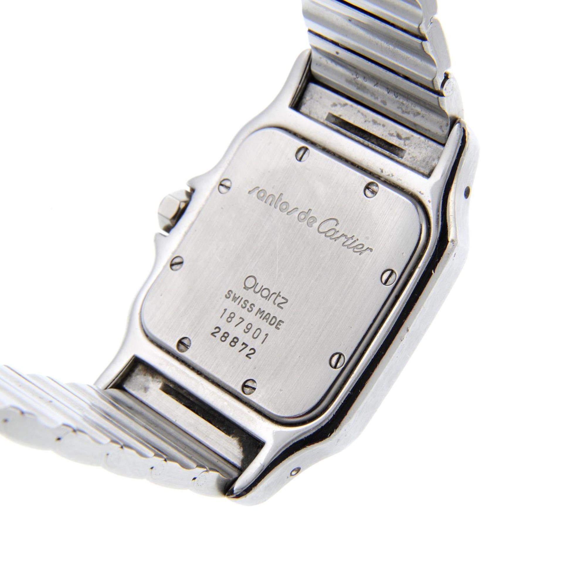 CARTIER - a mid-size Santos bracelet watch. - Image 5 of 6