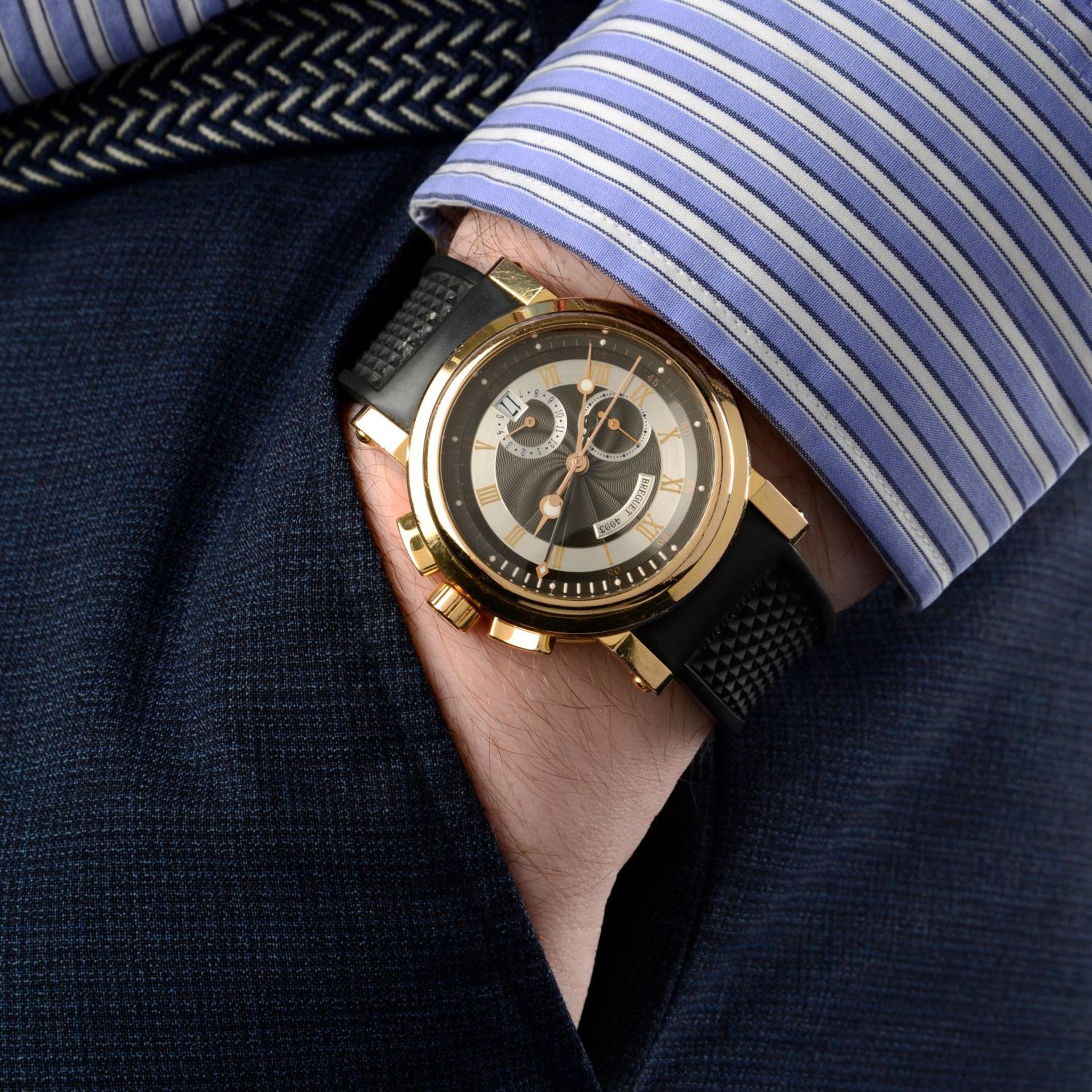 BREGUET - a gentleman's Marine chronograph wrist watch. - Image 5 of 5