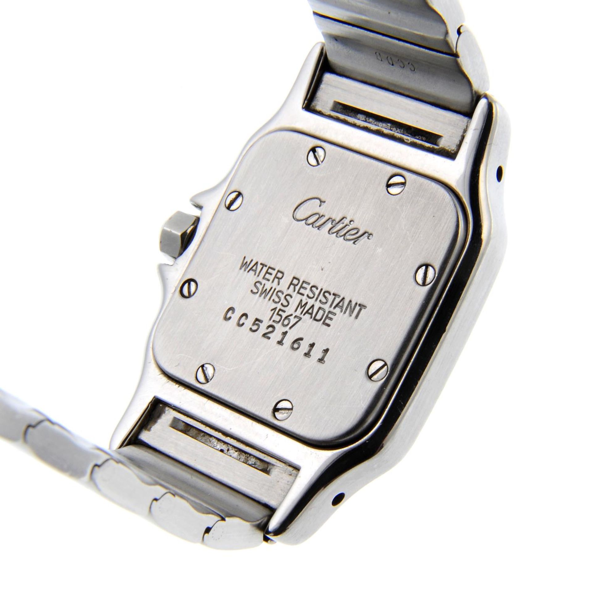 CARTIER - a lady's Santos Galbee bracelet watch. - Bild 4 aus 5