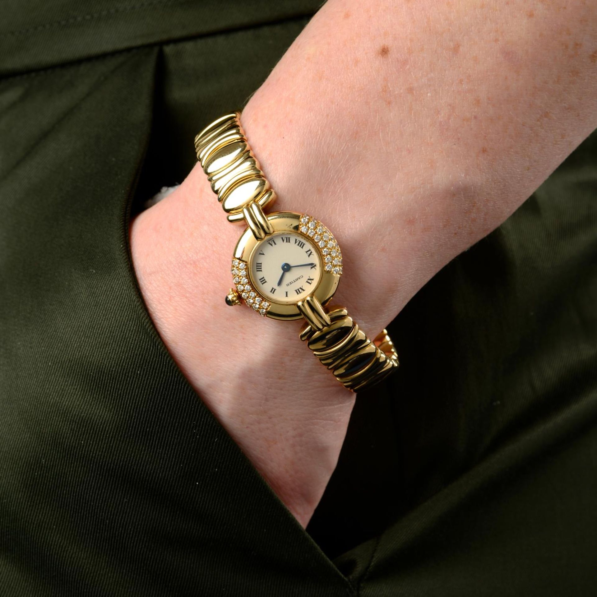 CARTIER - a lady's Colisee bracelet watch. - Image 5 of 5