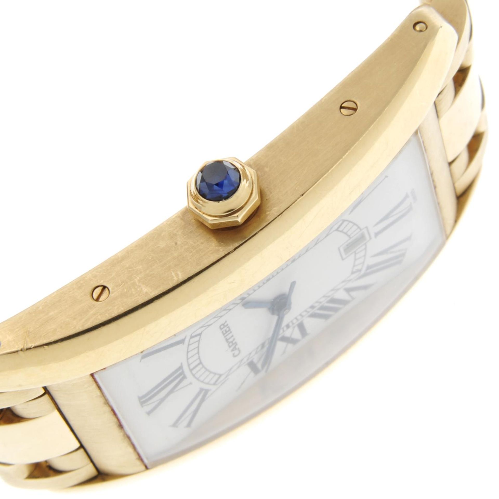 CARTIER - a gentleman's Tank Americaine bracelet watch. - Image 3 of 4