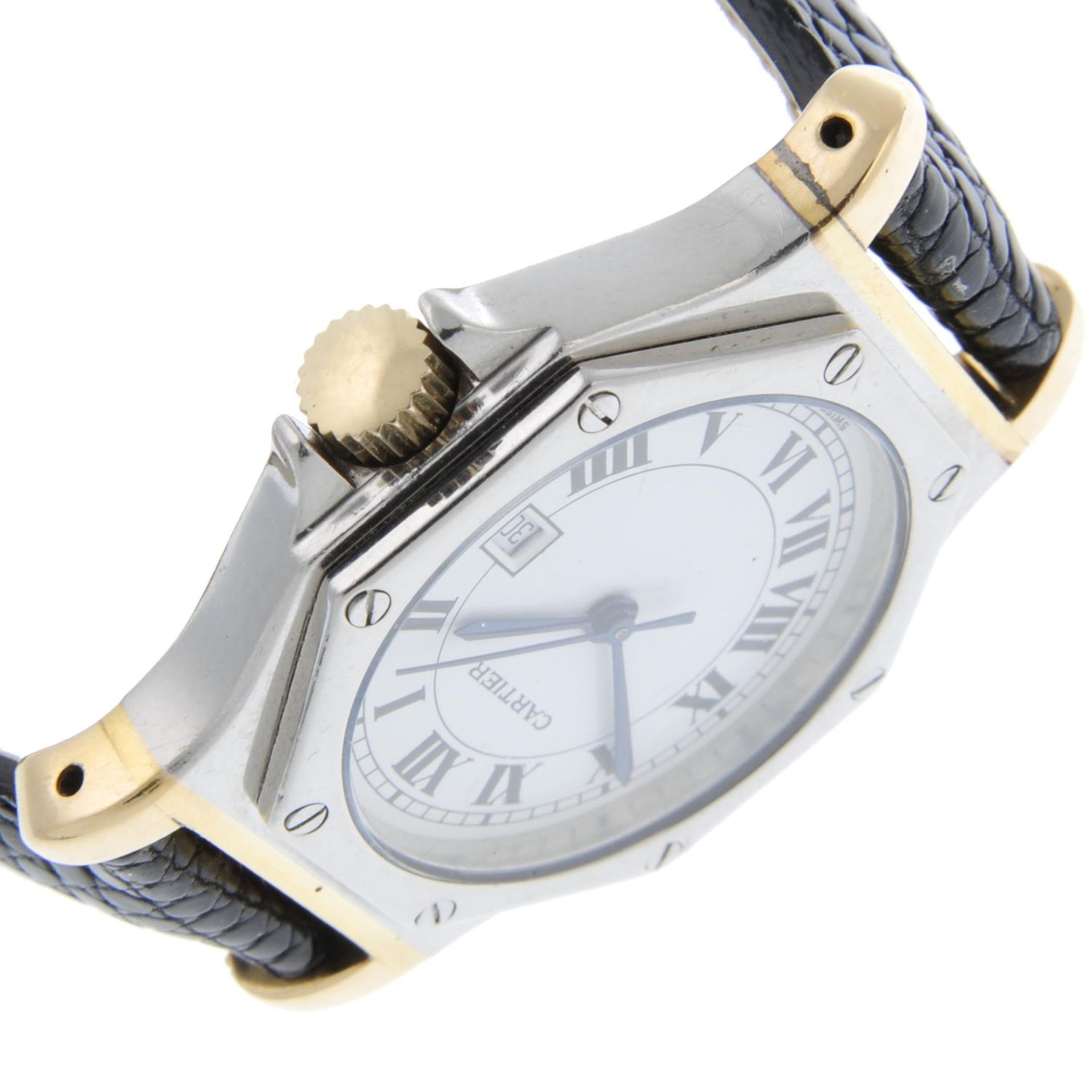 CARTIER - a lady's Santos Octo wrist watch. - Bild 2 aus 7