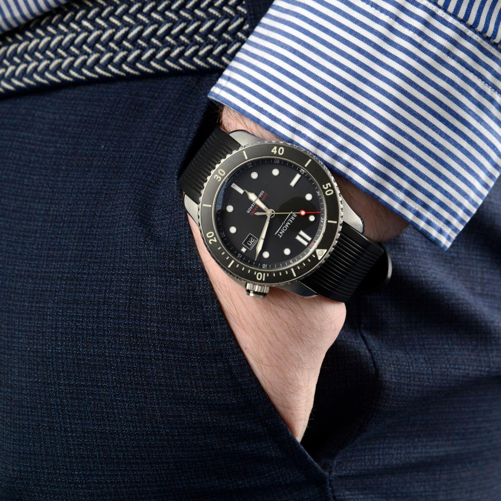 BREMONT - a gentleman's Supermarine S500 wrist watch. - Image 7 of 7