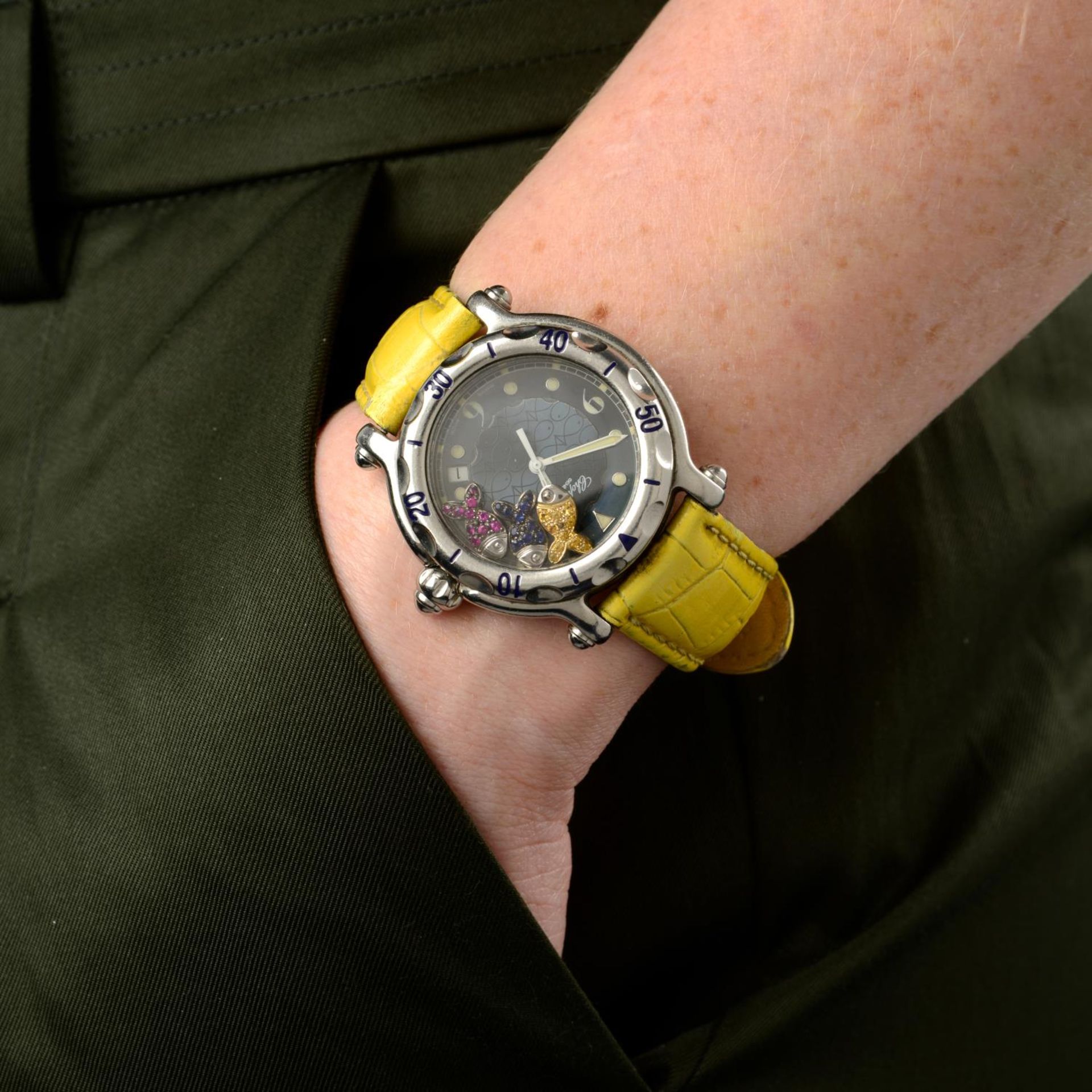 CHOPARD - a lady's Happy Sport wrist watch. - Image 5 of 5