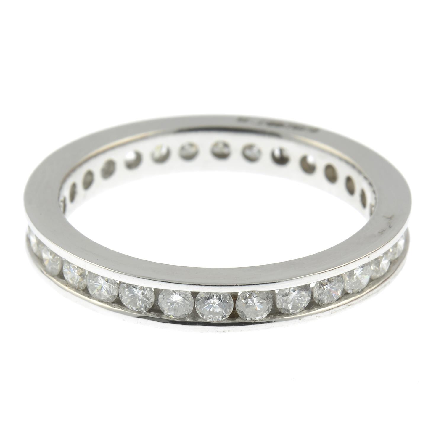 An 18ct gold brilliant-cut diamond full eternity ring. - Image 2 of 3