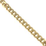 (66772) A 9ct gold curb-link bracelet.Hallmarks for Sheffield.