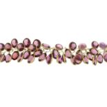 A pink spinel bracelet.Length 20cms.