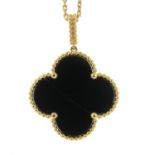 An 'Alhambra' onyx necklace,