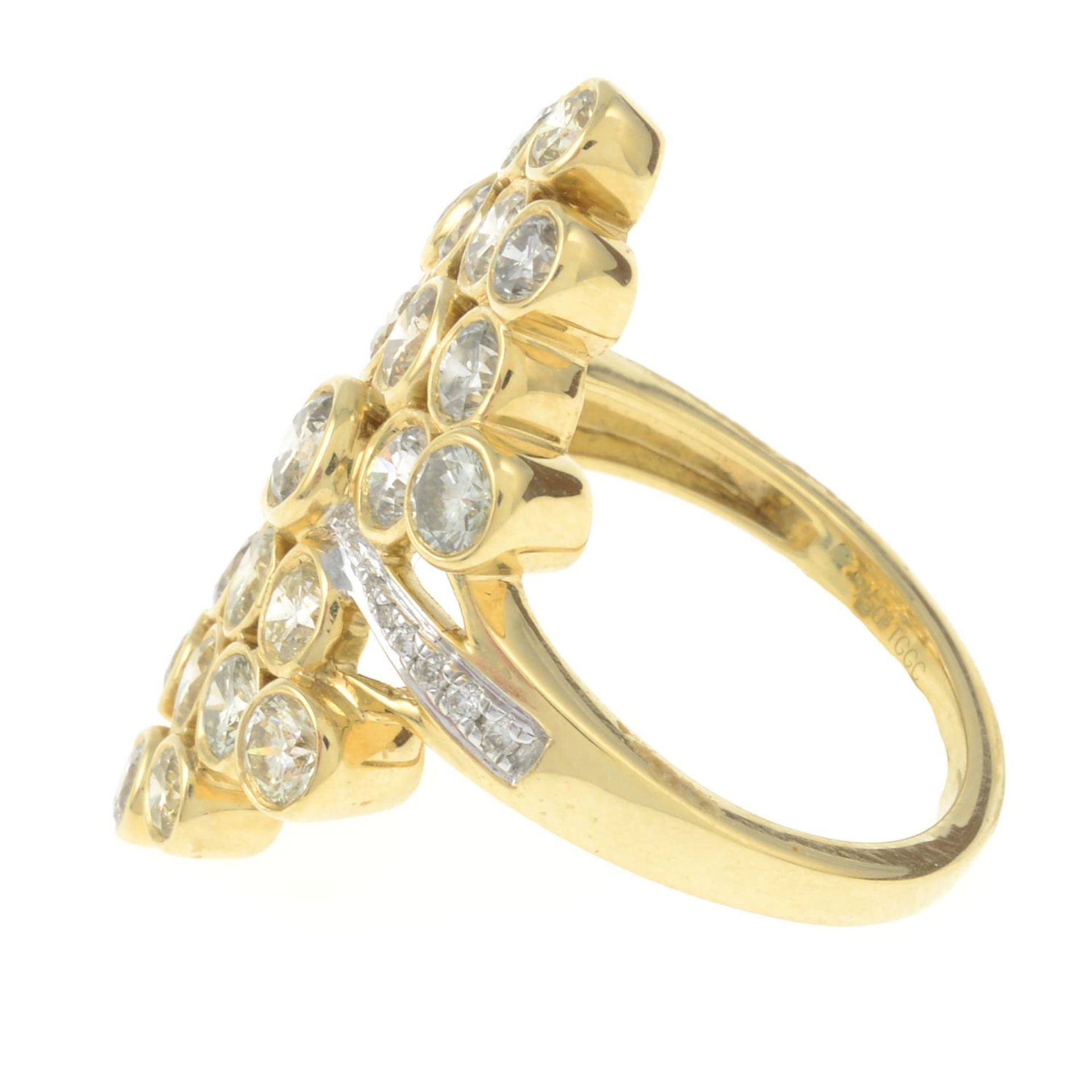 A brilliant-cut diamond dress ring.Estimated total diamond weight 2.20cts, - Image 2 of 3