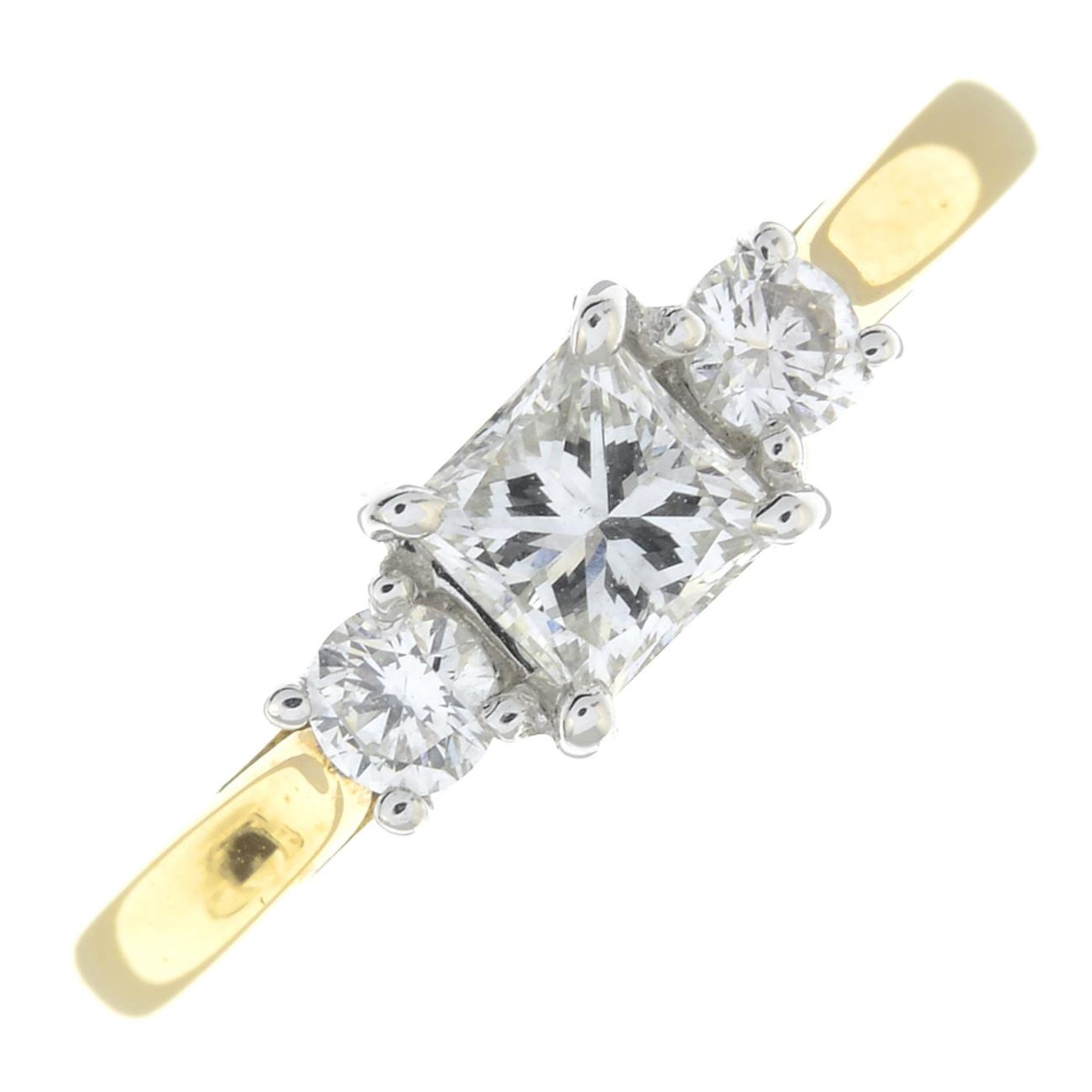 An 18ct gold ring,