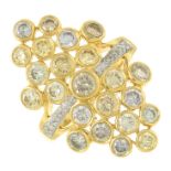 A brilliant-cut diamond dress ring.Estimated total diamond weight 2.20cts,