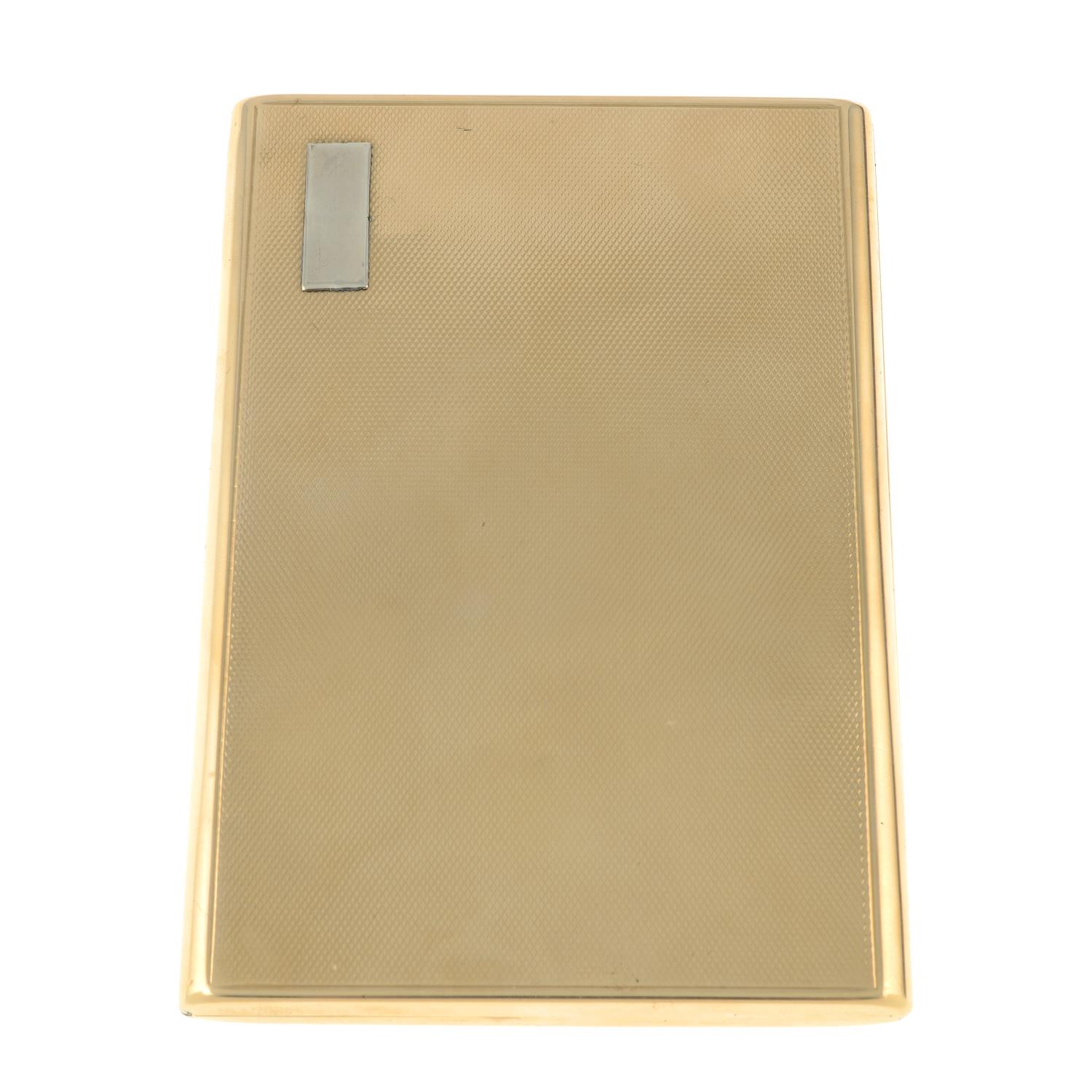 An early 20th century 9ct gold cigarette case,