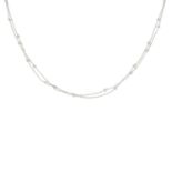 An 18ct gold diamond highlight 'The London Collection' two-strand necklace.