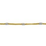 A brilliant-cut diamond bracelet,