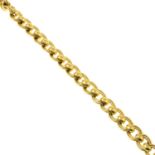 A 23ct gold bracelet.Length 17cms.