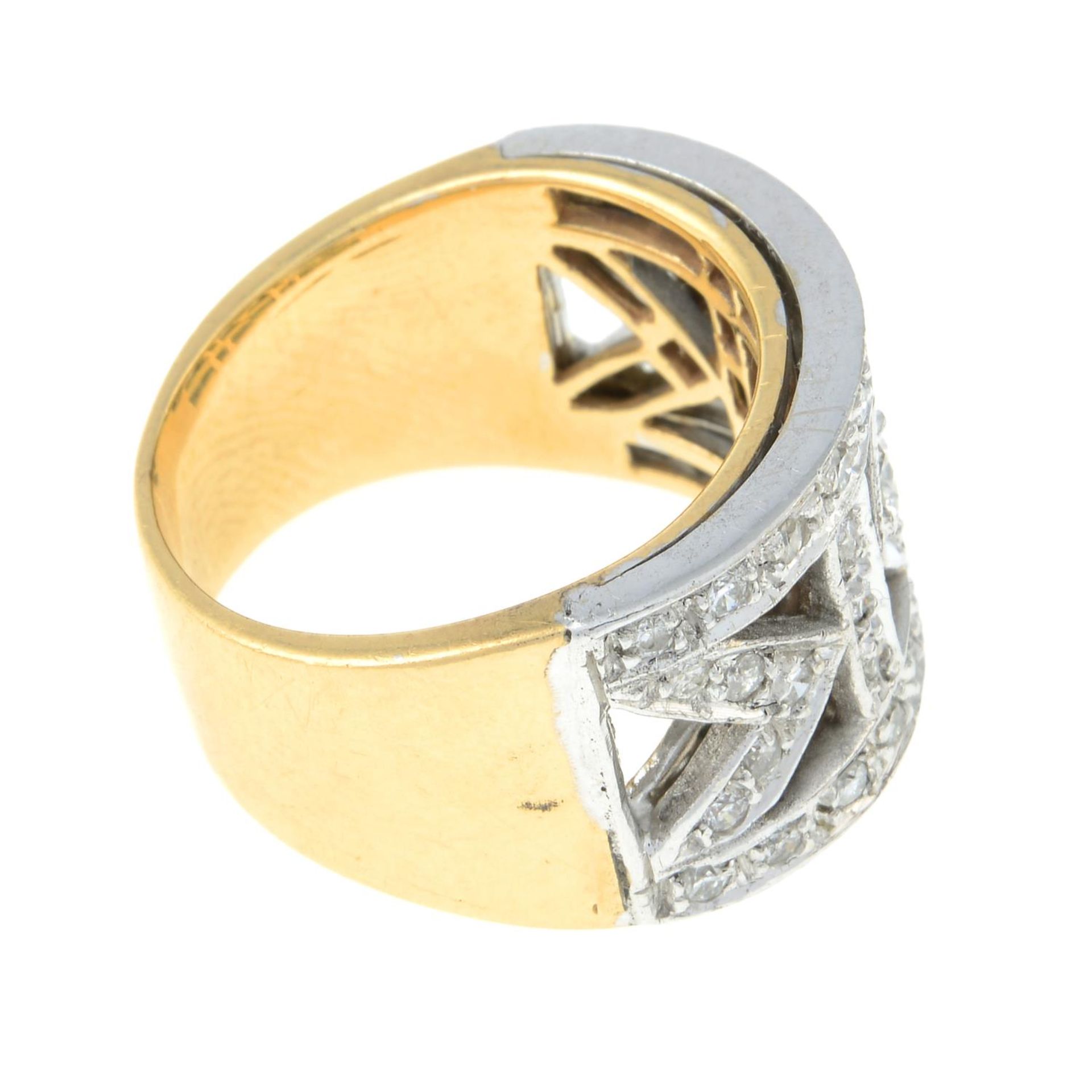 A brilliant-cut diamond dress ring.Principal diamond estimated weight 0.20ct, - Image 3 of 4