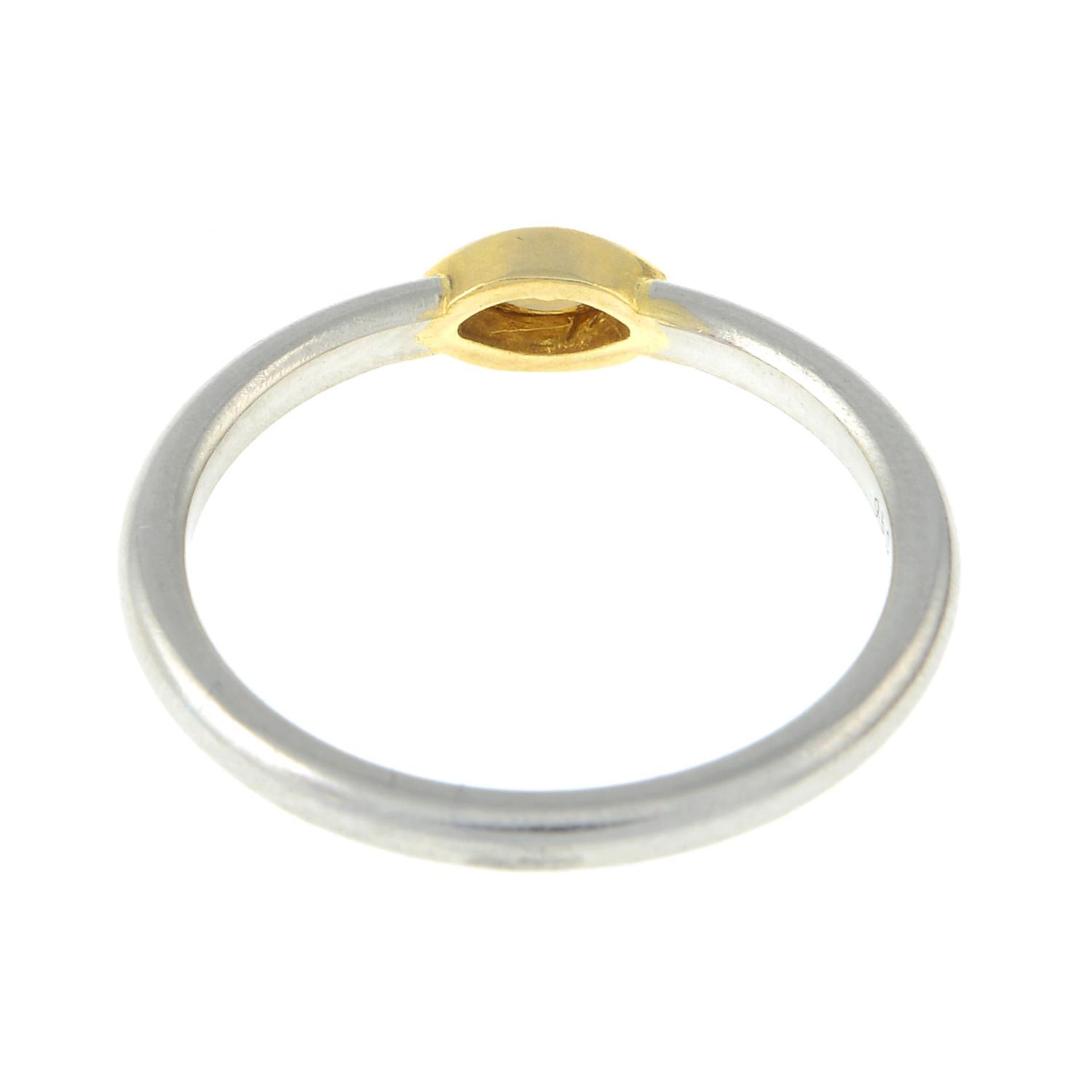 A marquise-shape 'orange' diamond single-stone ring.Estimated diamond weight 0.15ct, - Image 3 of 3