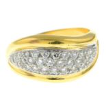 A diamond dress ring.Estimated total diamond weight 0.50ct.
