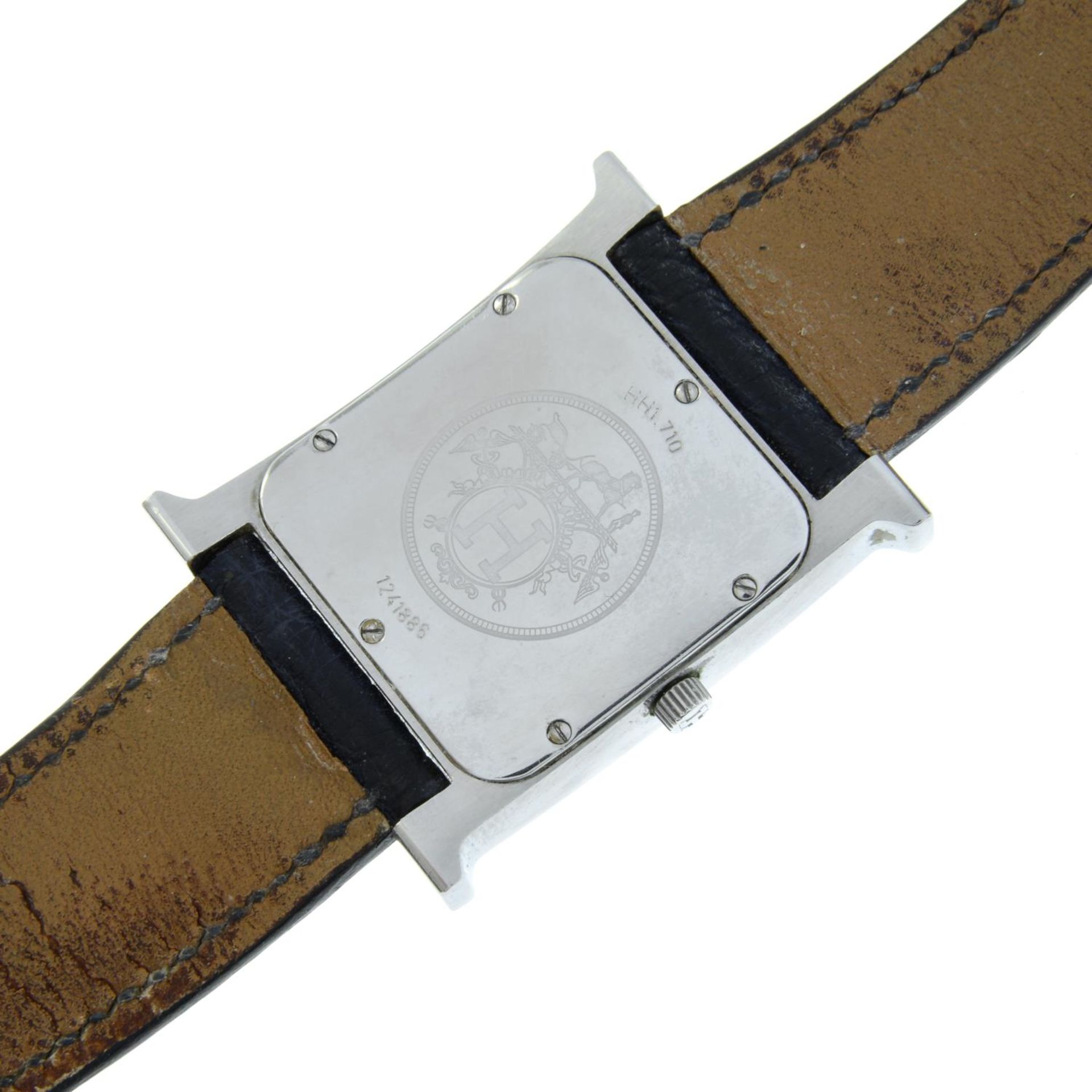 HERMÈS - a mid-size Heure H wrist watch. - Image 4 of 4